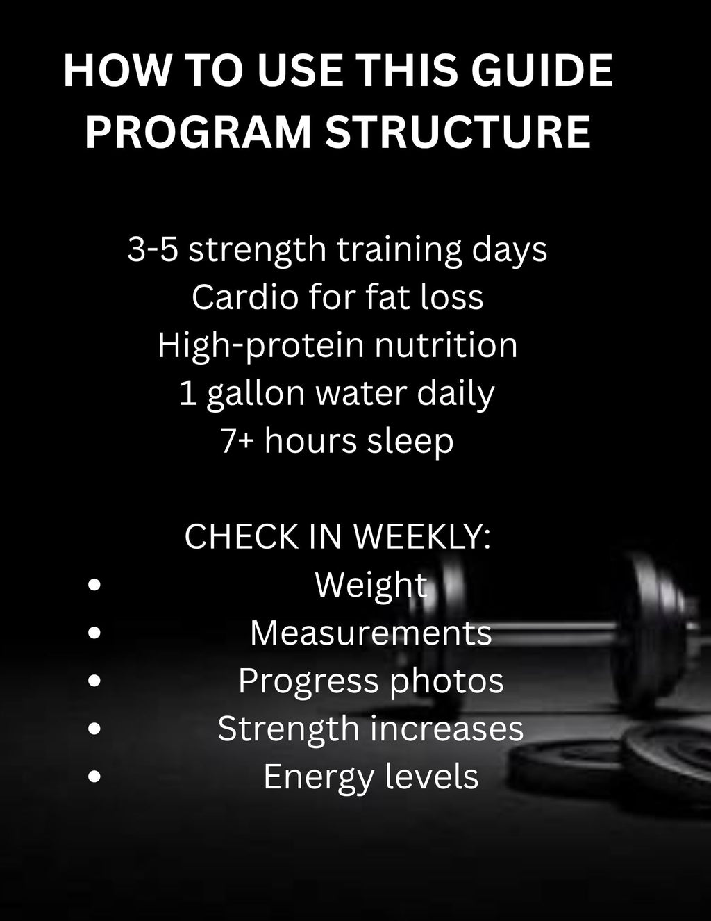 Men's Cut, Tone & Build Muscle
8 Week Guide