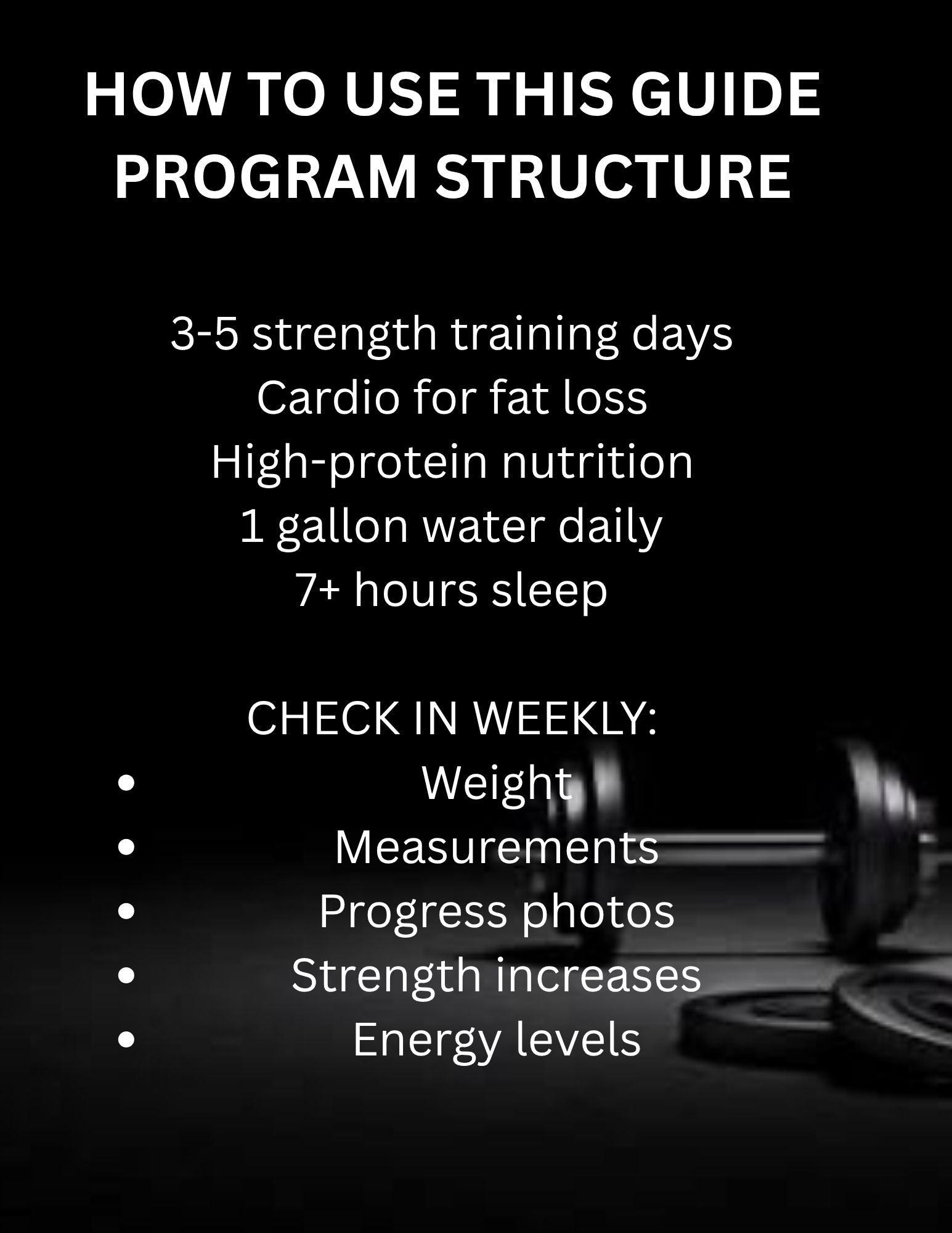 Men's Cut, Tone & Build Muscle
8 Week Guide